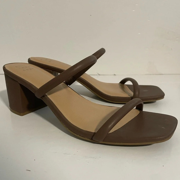 A New Day Brown Strappy Heels - US 8.5 - Picture 2 of 10
